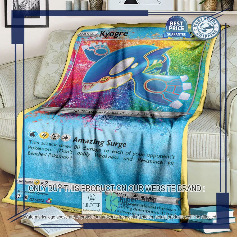 Kyogre Shining Fates Pokemon Blanket - LIMITED EDITION 9
