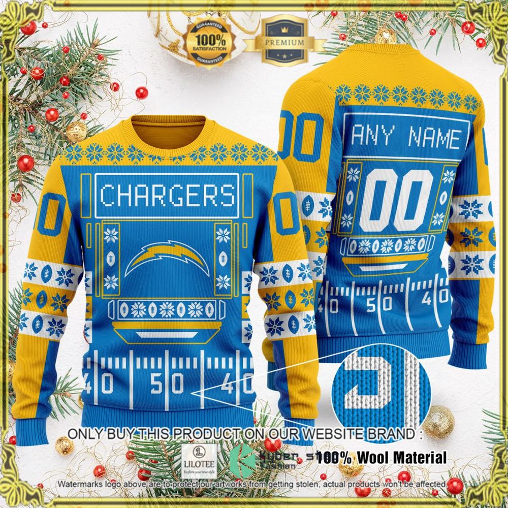 la chargers nfl personalized ugly sweater 1 52277