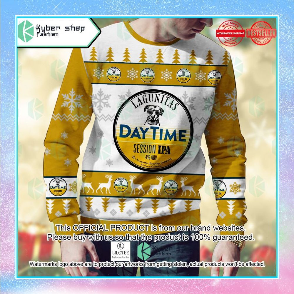 lagunitas daytime ipa christmas sweater 2 967