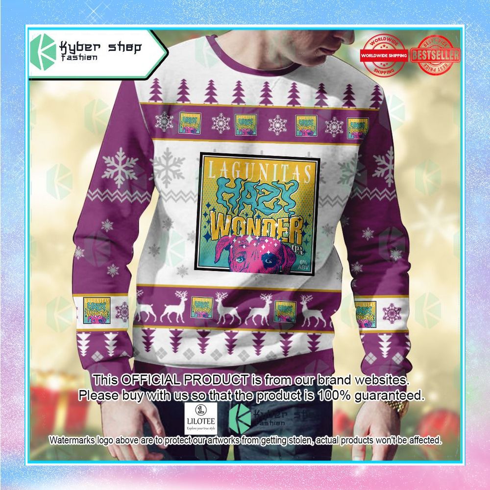 lagunitas hazy wonder christmas sweater 2 543