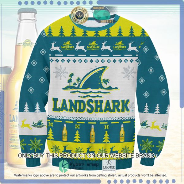 landshark beer woolen knitted sweater 1 17230