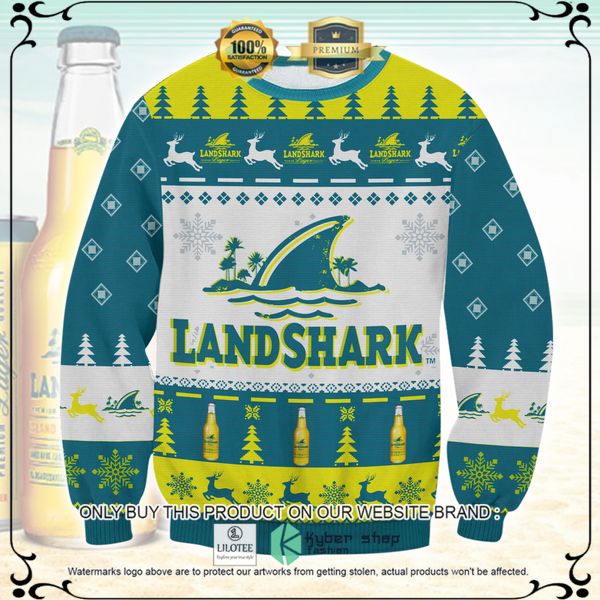 landshark beer woolen knitted sweater 1 34743