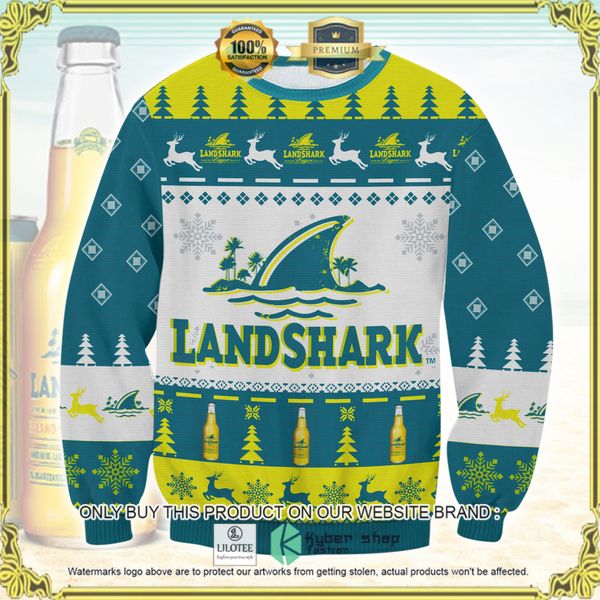 landshark beer woolen knitted sweater 1 89116