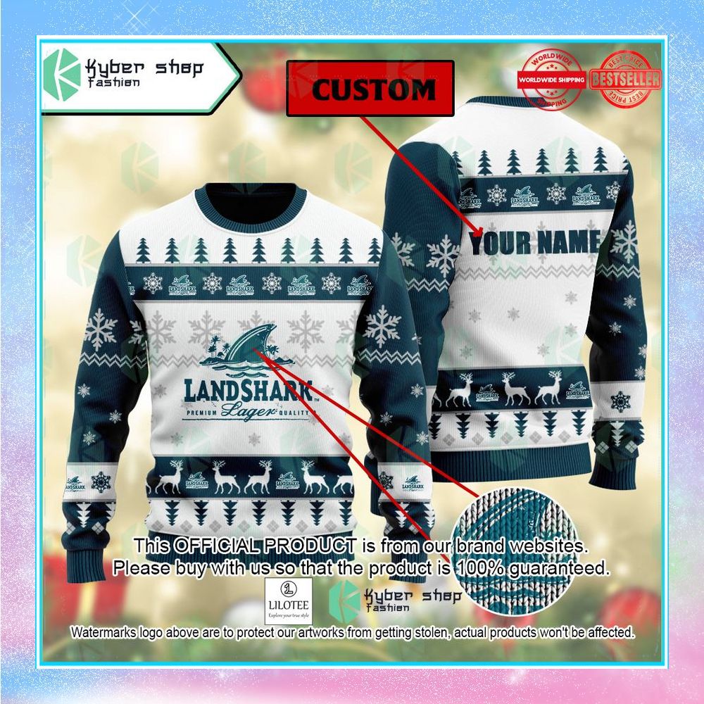 landshark lager christmas sweater 1 539