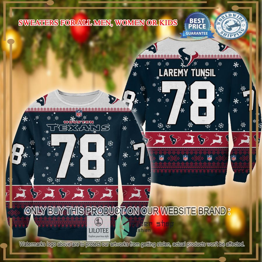 laremy tunsil houston texans christmas sweater 1 88557