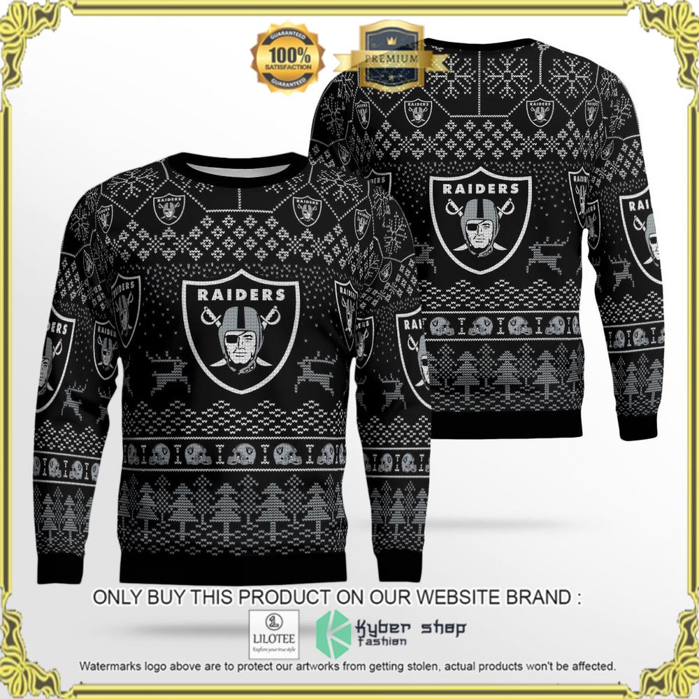 las vegas raiders football team holiday christmas sweater 1 66621