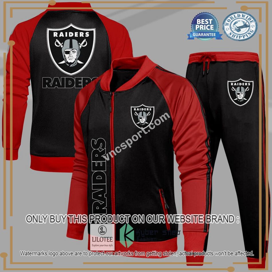 las vegas raiders nfl tracksuit jacket 12 6107