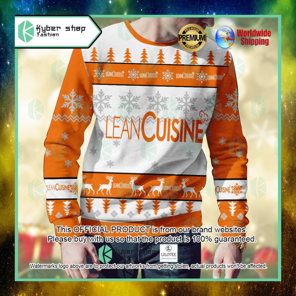 lean cuisine custom name christmas sweater 1 363