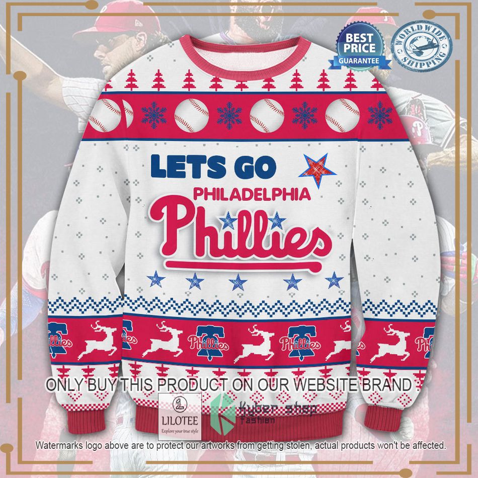 lets go philadelphia phillies ugly christmas sweater 1 28222