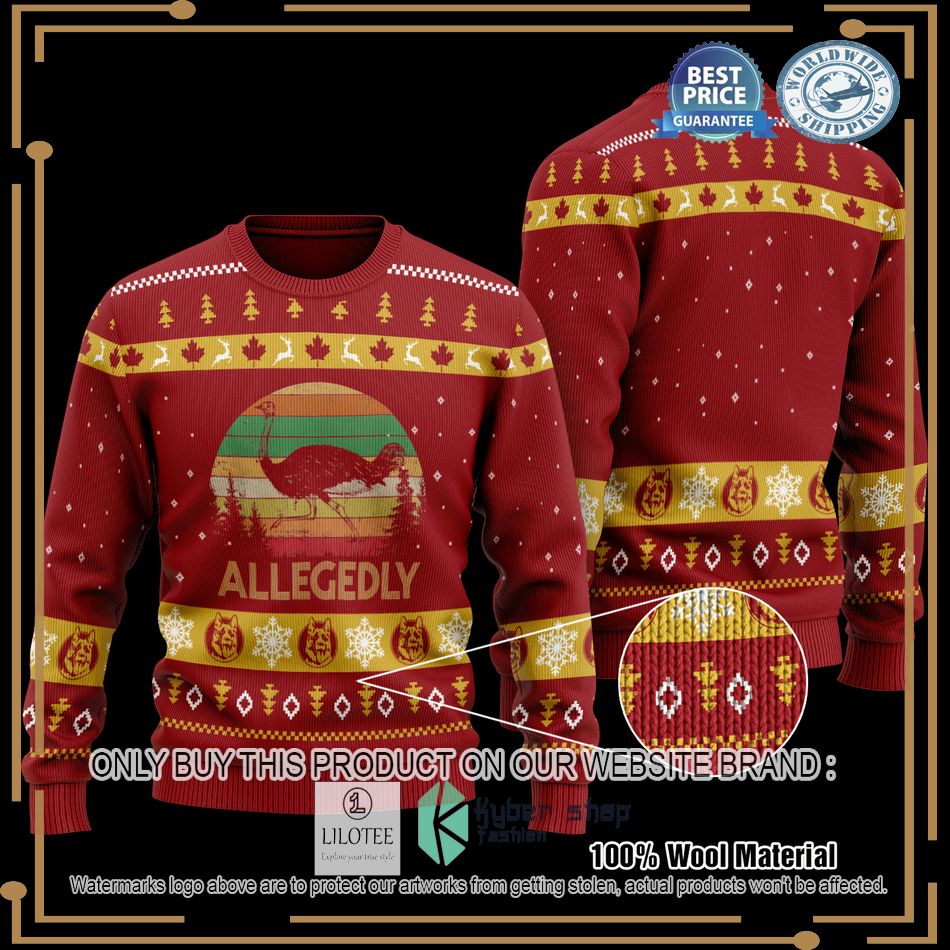 letterkenny allegedly red christmas sweater 1 55694