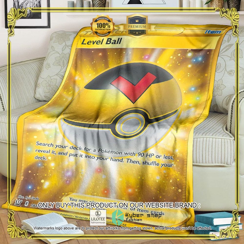 Level Ball Trainer Anime Pokemon Blanket - LIMITED EDITION 9