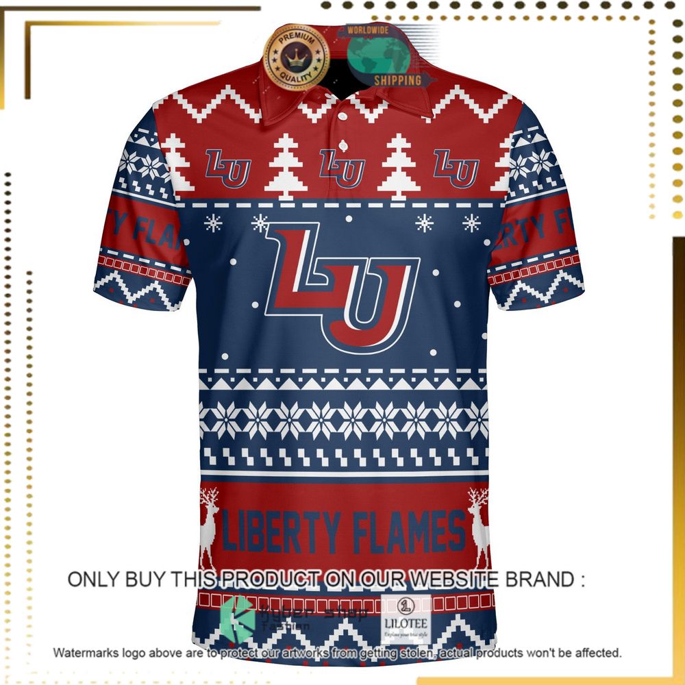 liberty flames personalized sweater polo 1 74239