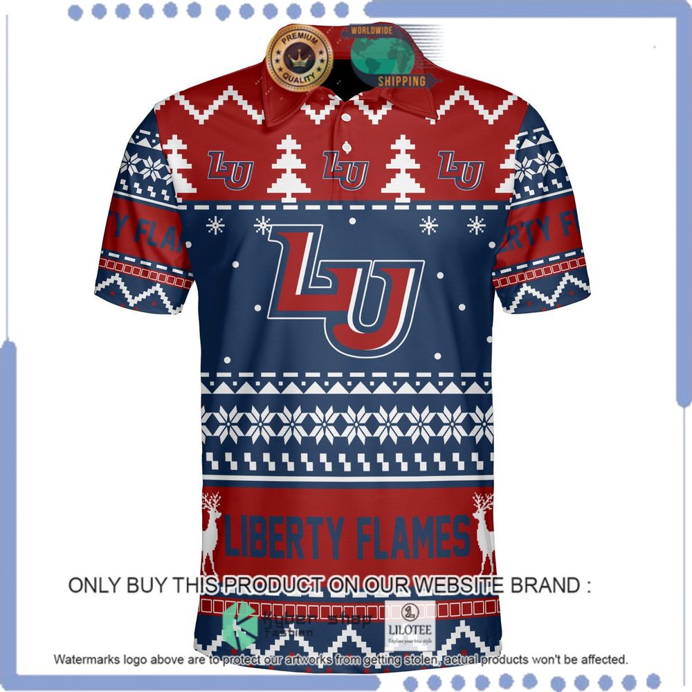 liberty flames personalized sweater polo 1 74788
