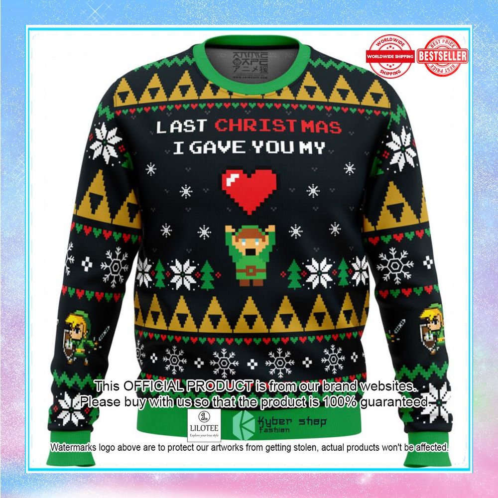 link to my heart legend of zelda sweater christmas 1 734