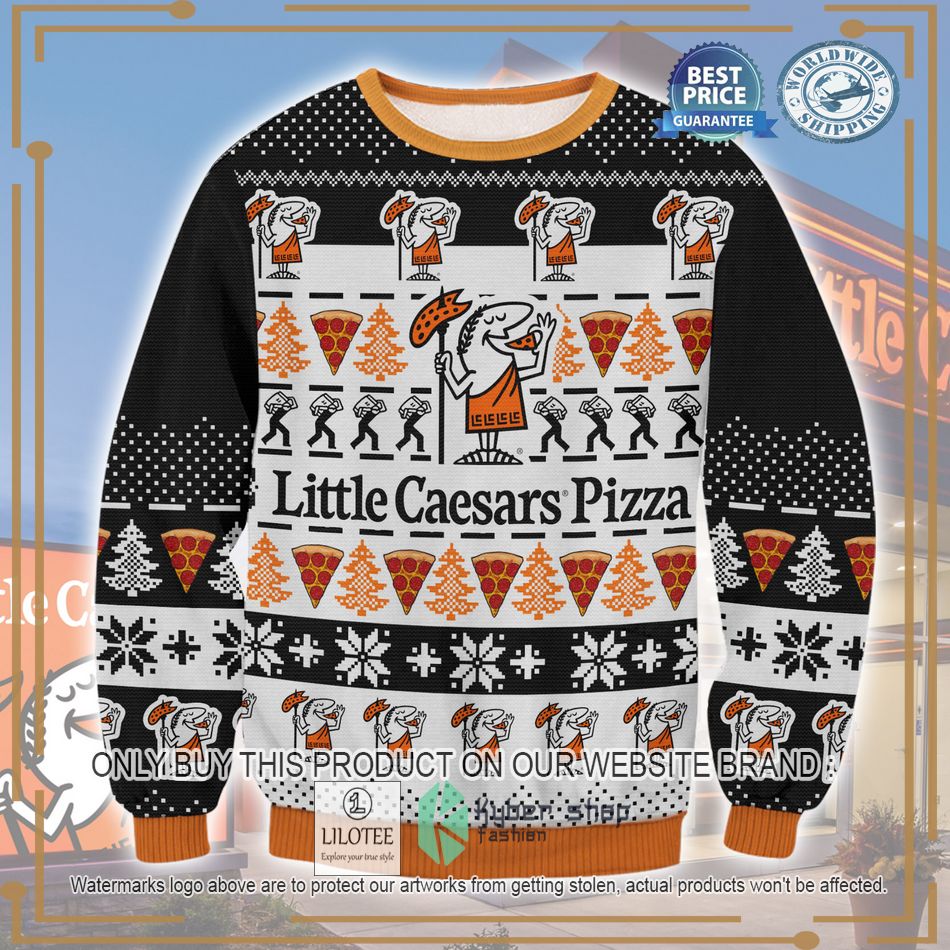 little caesars pizza ugly christmas sweater 1 64420