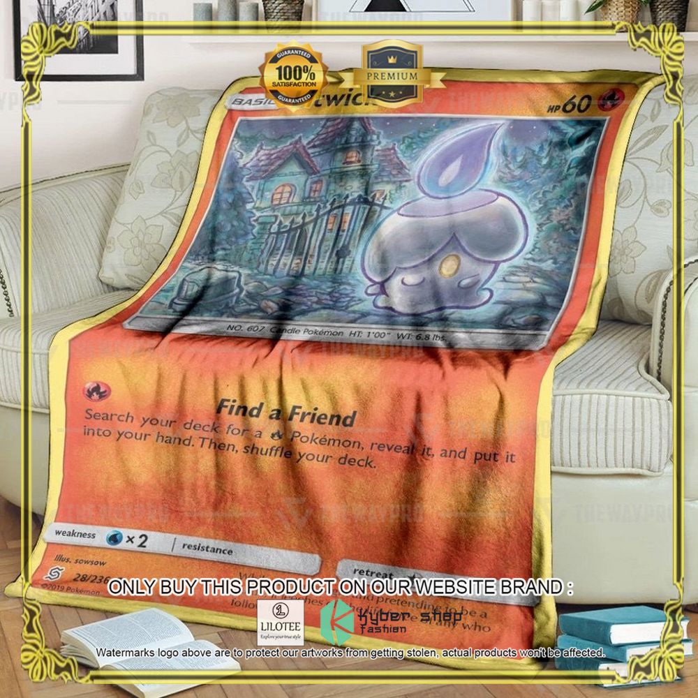 Litwick Unified Minds Anime Pokemon Blanket - LIMITED EDITION 9