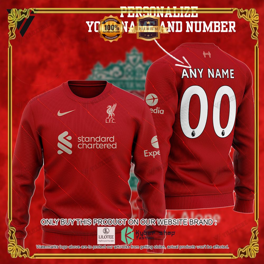 Liverpool FC Personalized Ugly Christmas Sweater - LIMITED EDITION 3