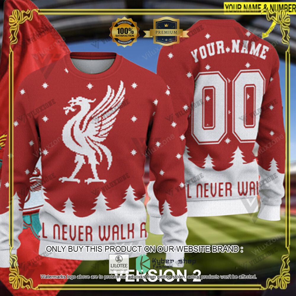 Liverpool Football Club Personalized Ugly Christmas Sweater - LIMITED EDITION 3