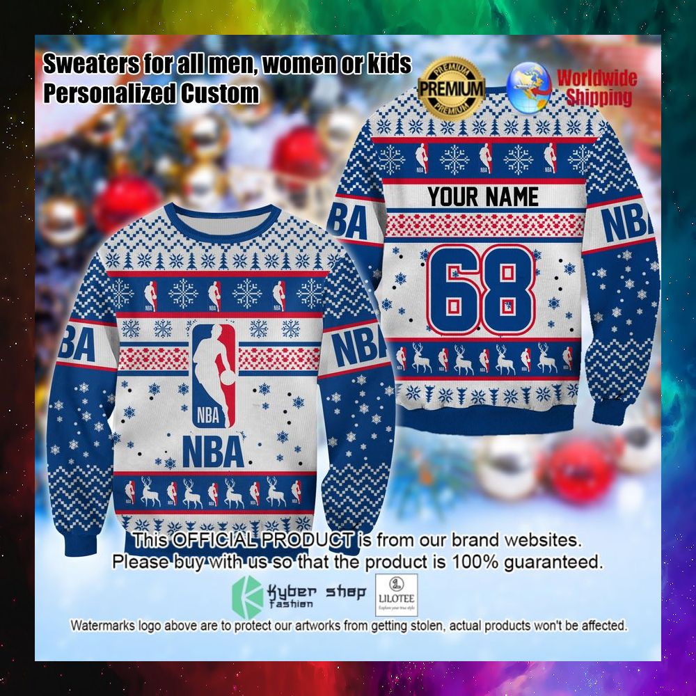 logo nba personalized christmas sweater 1 46