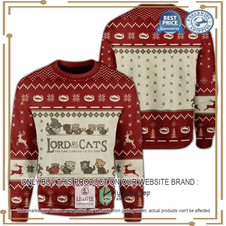 lord of the cats ugly sweater 1 83646