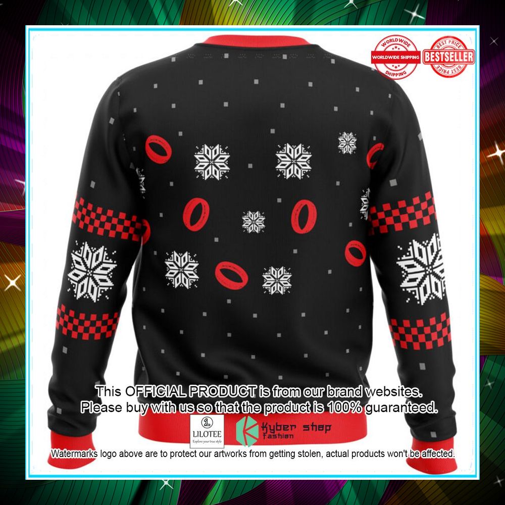 lord of the rings merry christmas you filthy hobitses sweater 2 309