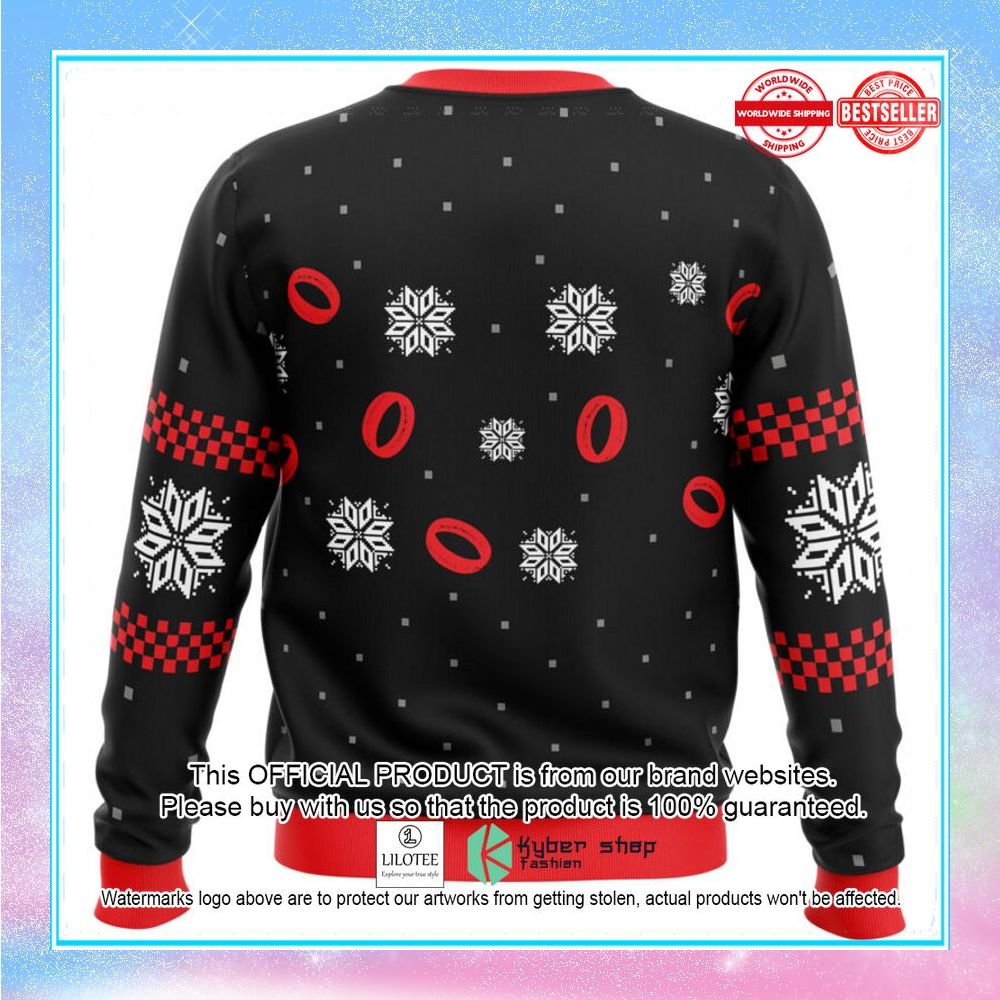 lord of the rings merry christmas you filthy hobitses sweater 2 363