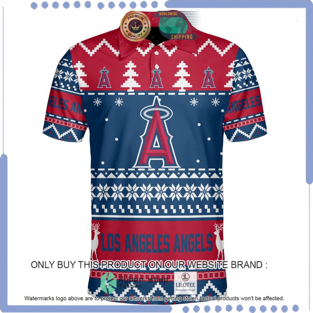 los angeles angels personalized sweater polo 1 69675