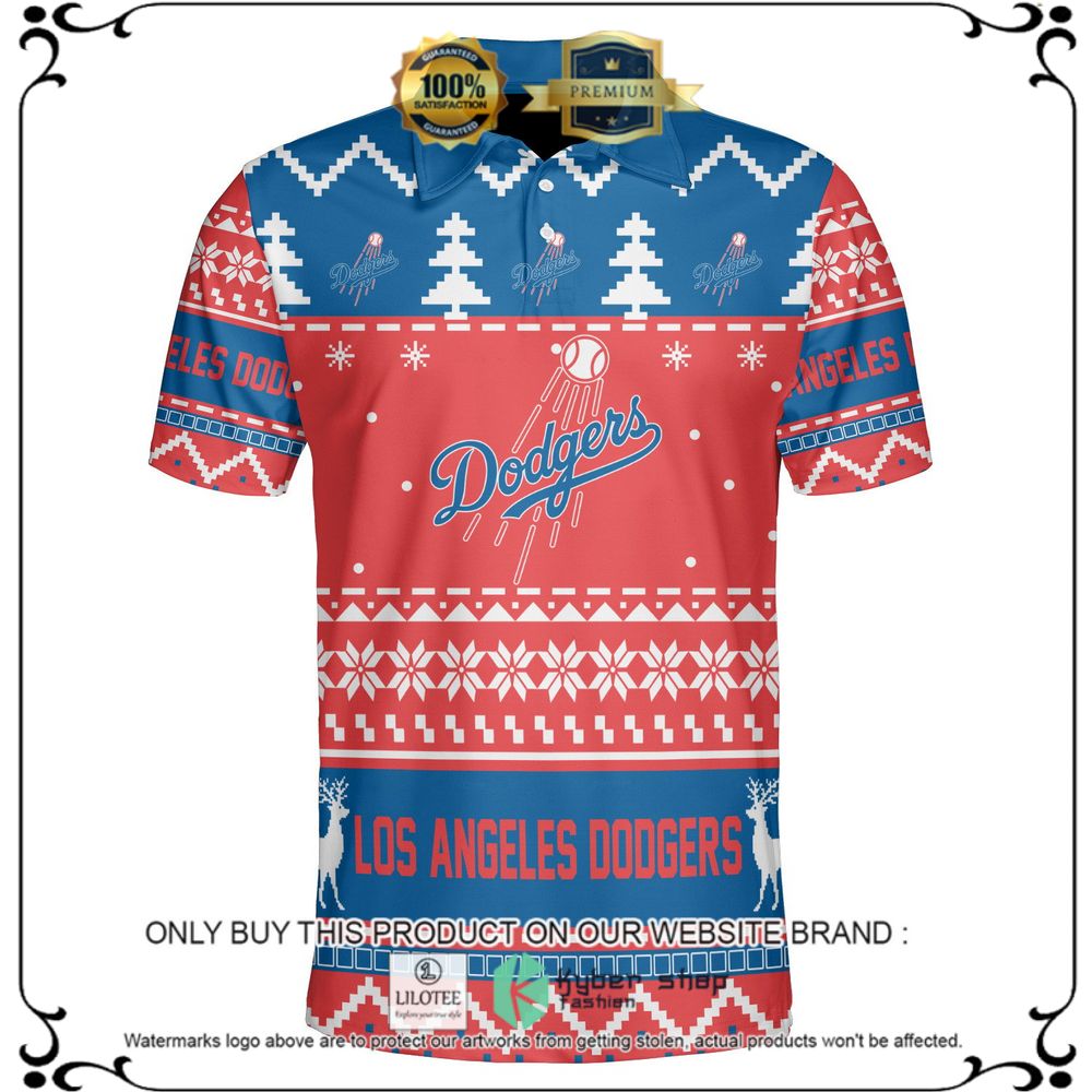 los angeles dodgers personalized sweater polo 1 4752