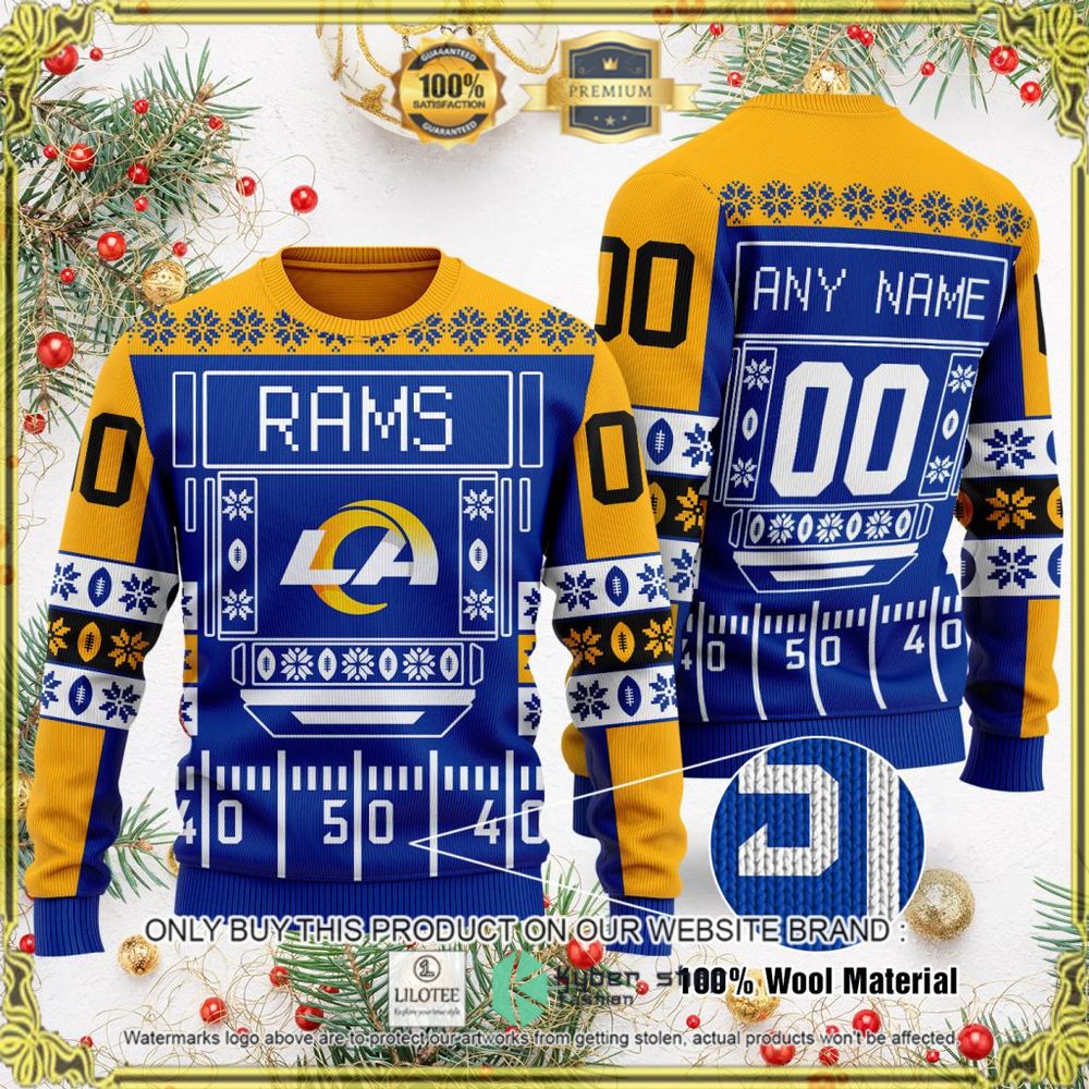 los angeles rams nfl personalized ugly sweater 1 50416