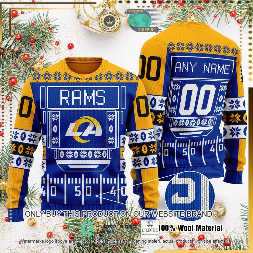 los angeles rams nfl personalized ugly sweater 1 89026