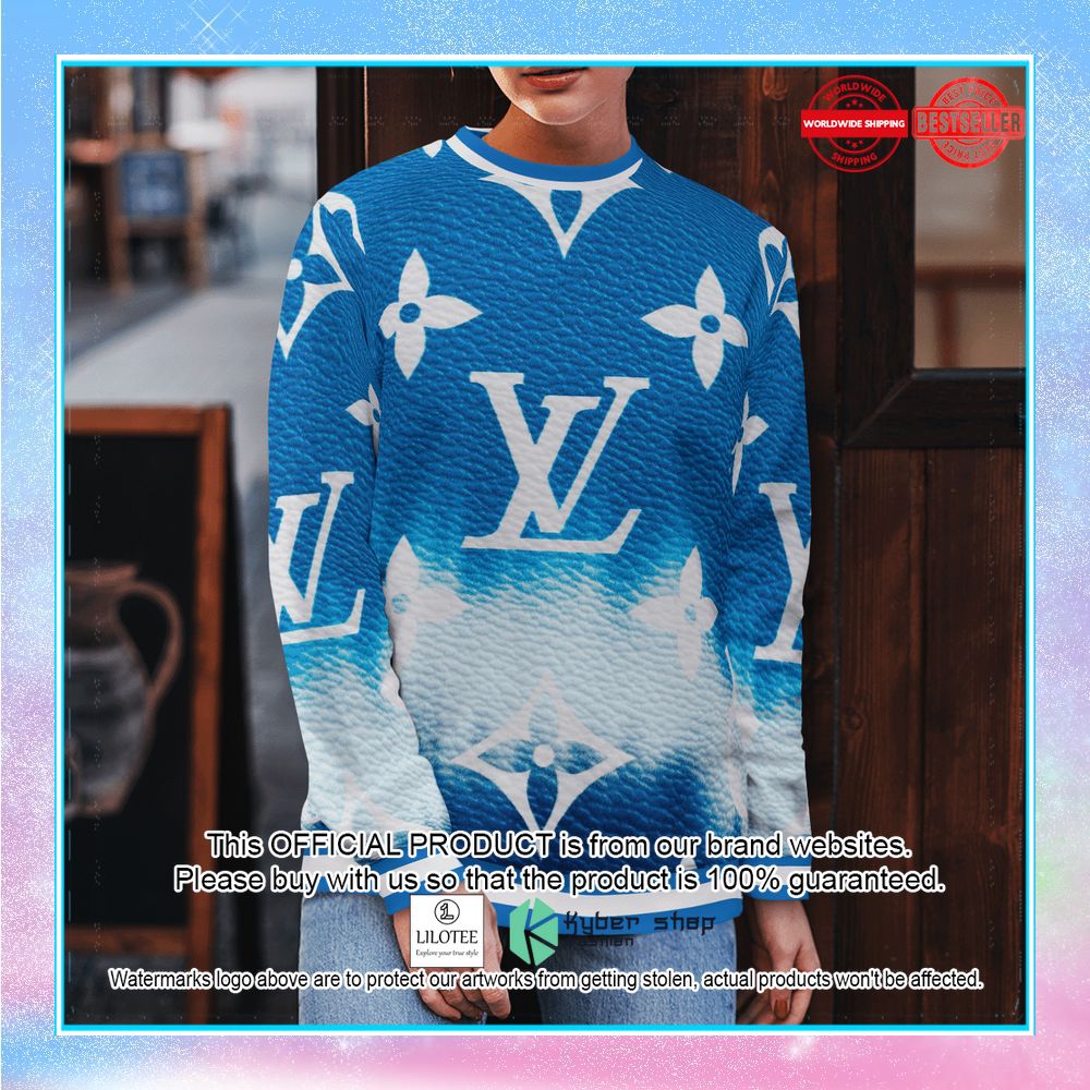 louis vuitton blue sweater leggings 2 161
