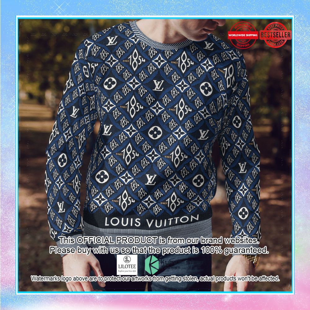 louis vuitton brand blue sweater leggings 2 455