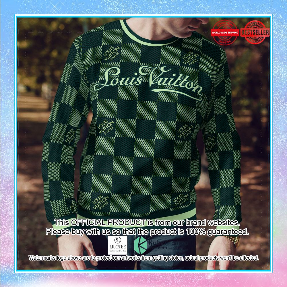 louis vuitton green sweater leggings 2 956