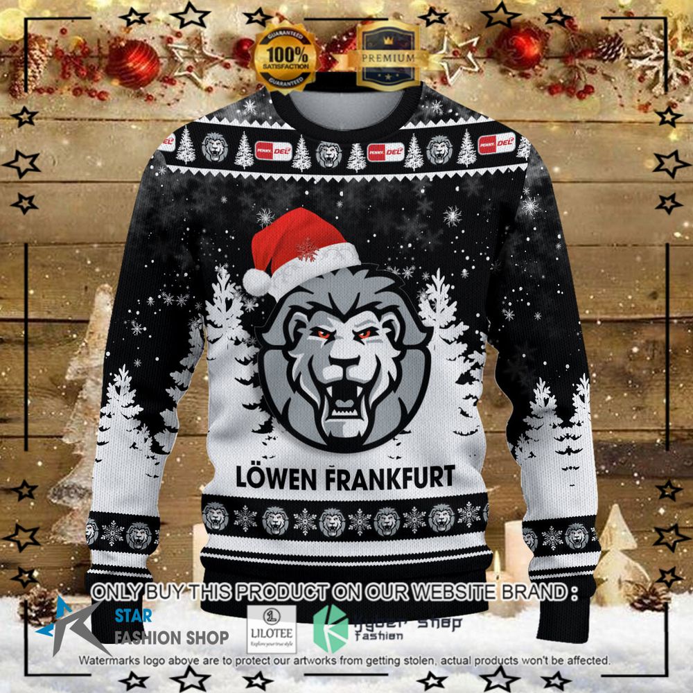 lowen frankfurt black white christmas sweater 1 78130