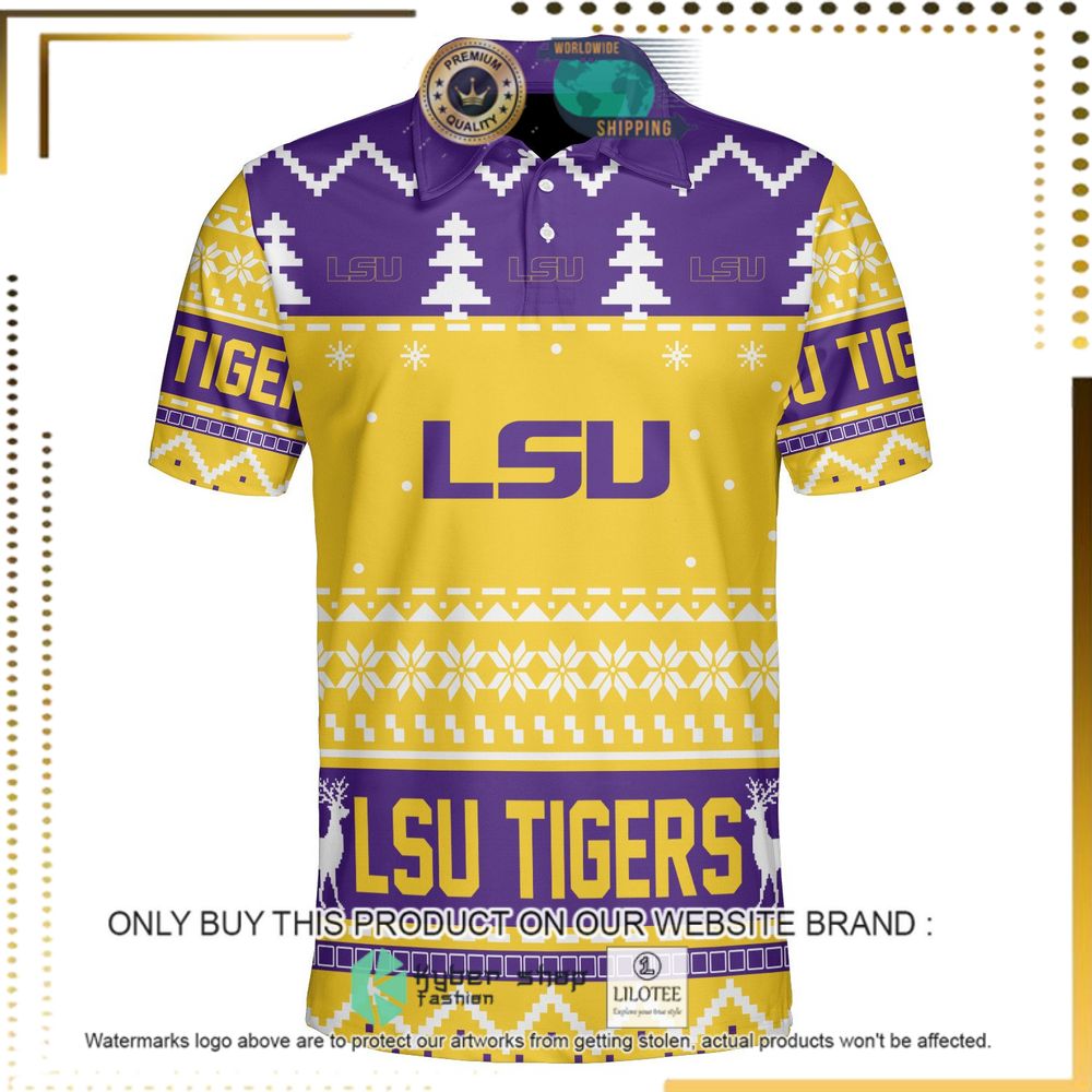 lsu tigers personalized sweater polo 1 26657