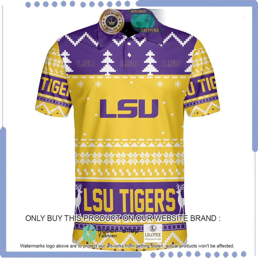 lsu tigers personalized sweater polo 1 97798