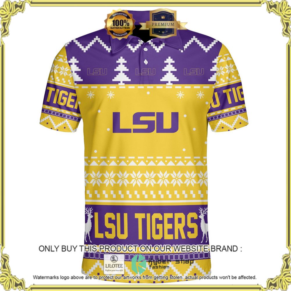 lsu tigers personalized sweater polo 1 98881