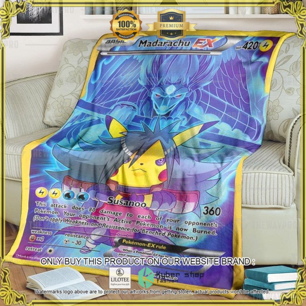 Madarachu Custom Pokemon Soft Blanket - LIMITED EDITION 8