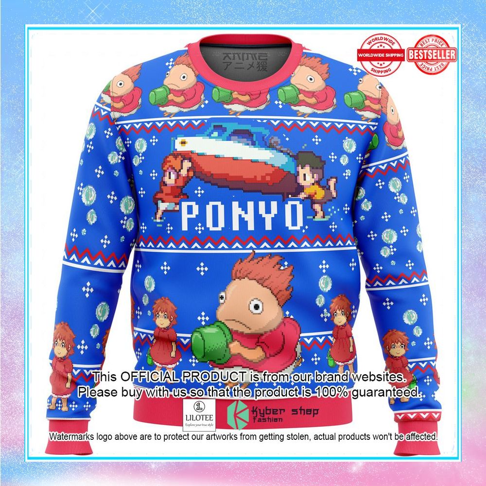 magical ponyo christmas sweater 1 161