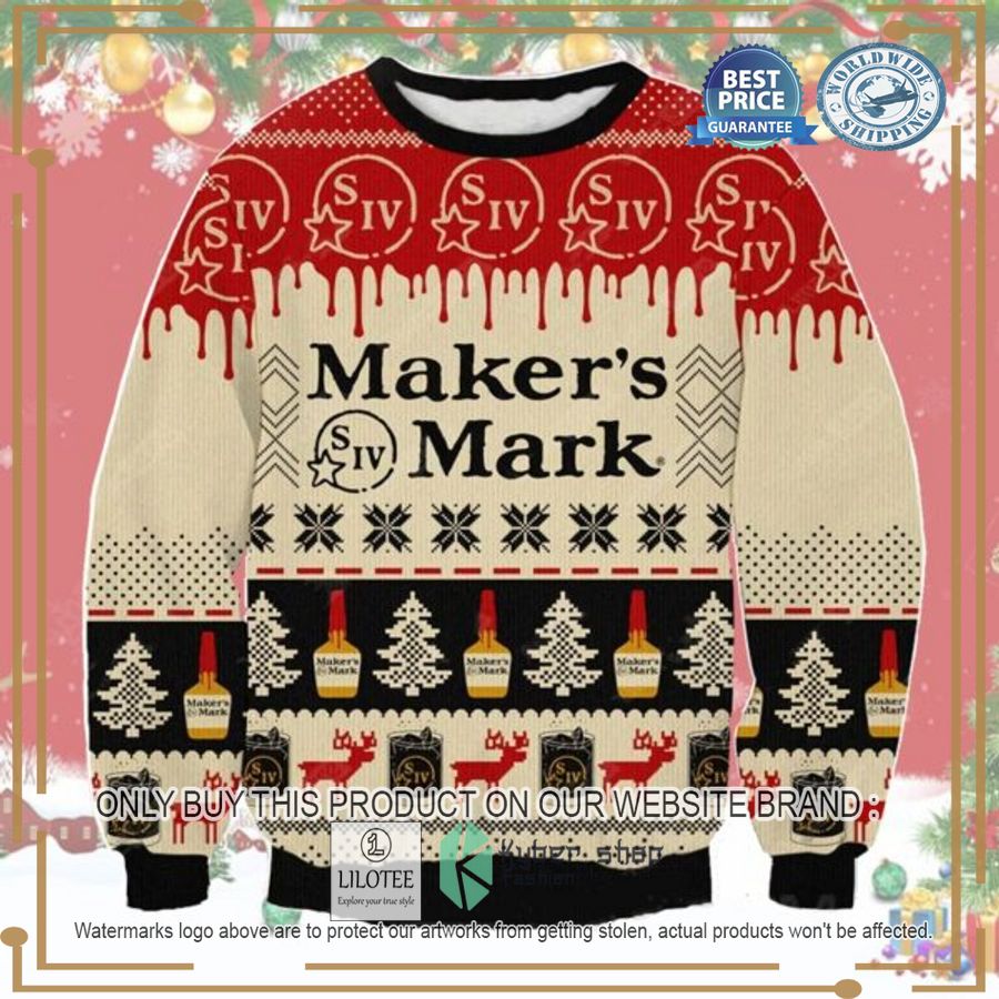 Maker's Mark Ugly Christmas Sweater - LIMITED EDITION 3