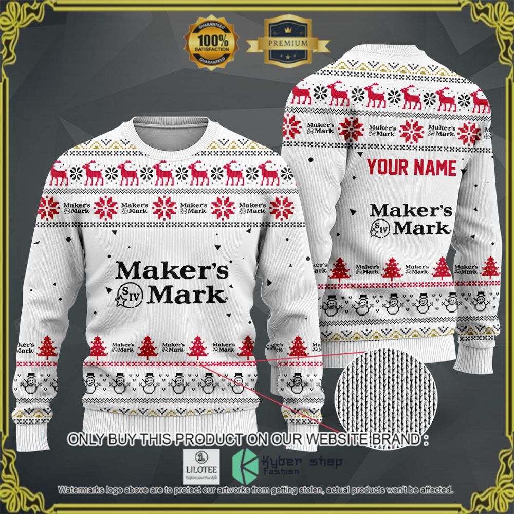 makers mark your name white christmas sweater hoodie sweater 1 31368