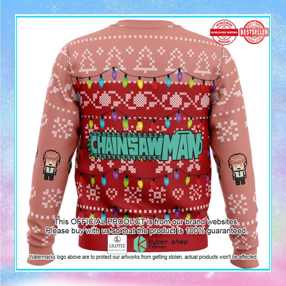 makima chainsaw man sweater christmas 2 762