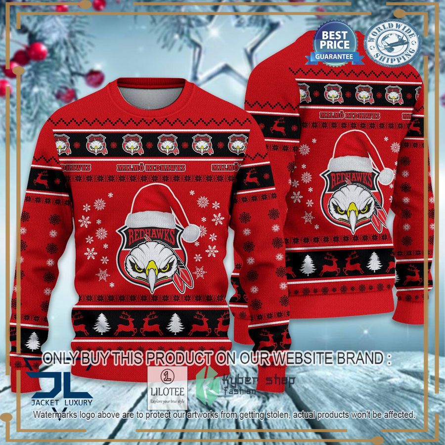 malmo redhawks christmas sweater 1 31109