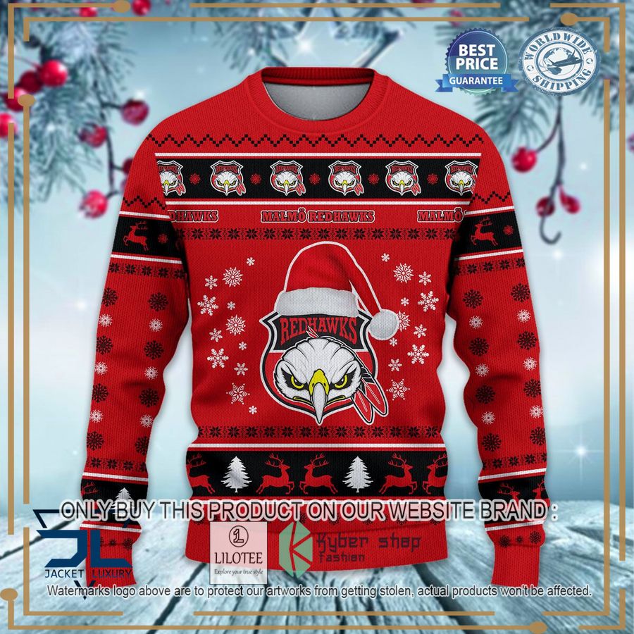 malmo redhawks christmas sweater 2 31037