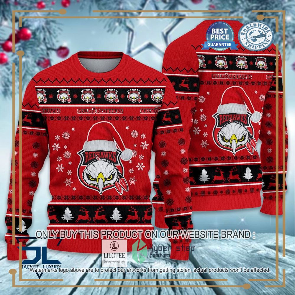 Malmo Redhawks Ugly Christmas Sweater 7