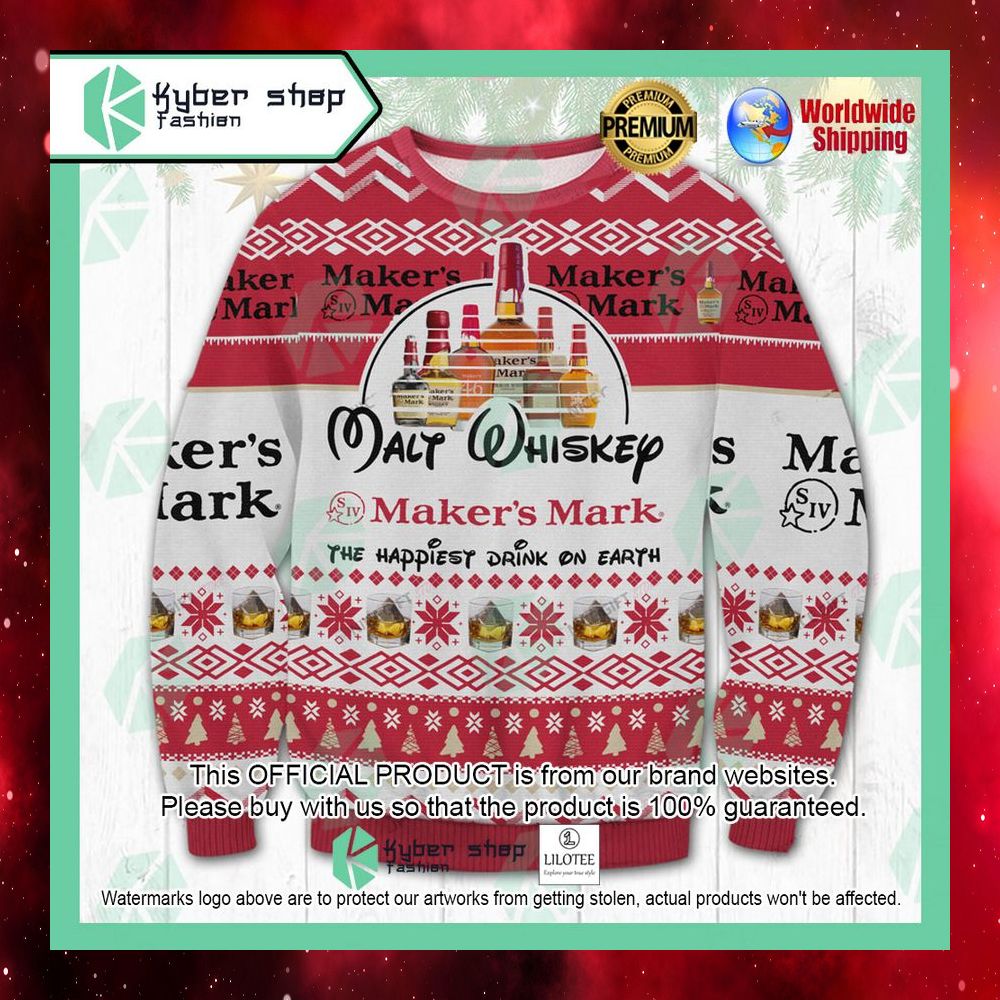 malt whiskey makers mark the happiest dink on earth christmas sweater 1 693