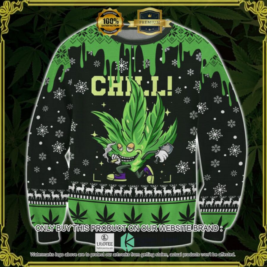 marijuana chill christmas sweater 1 77146