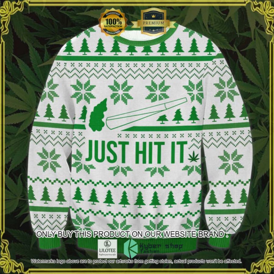 marijuana just hit it christmas sweater 1 52826
