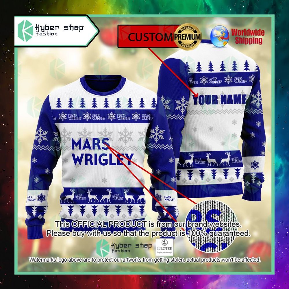 mars wrigley custom name christmas sweater 1 374