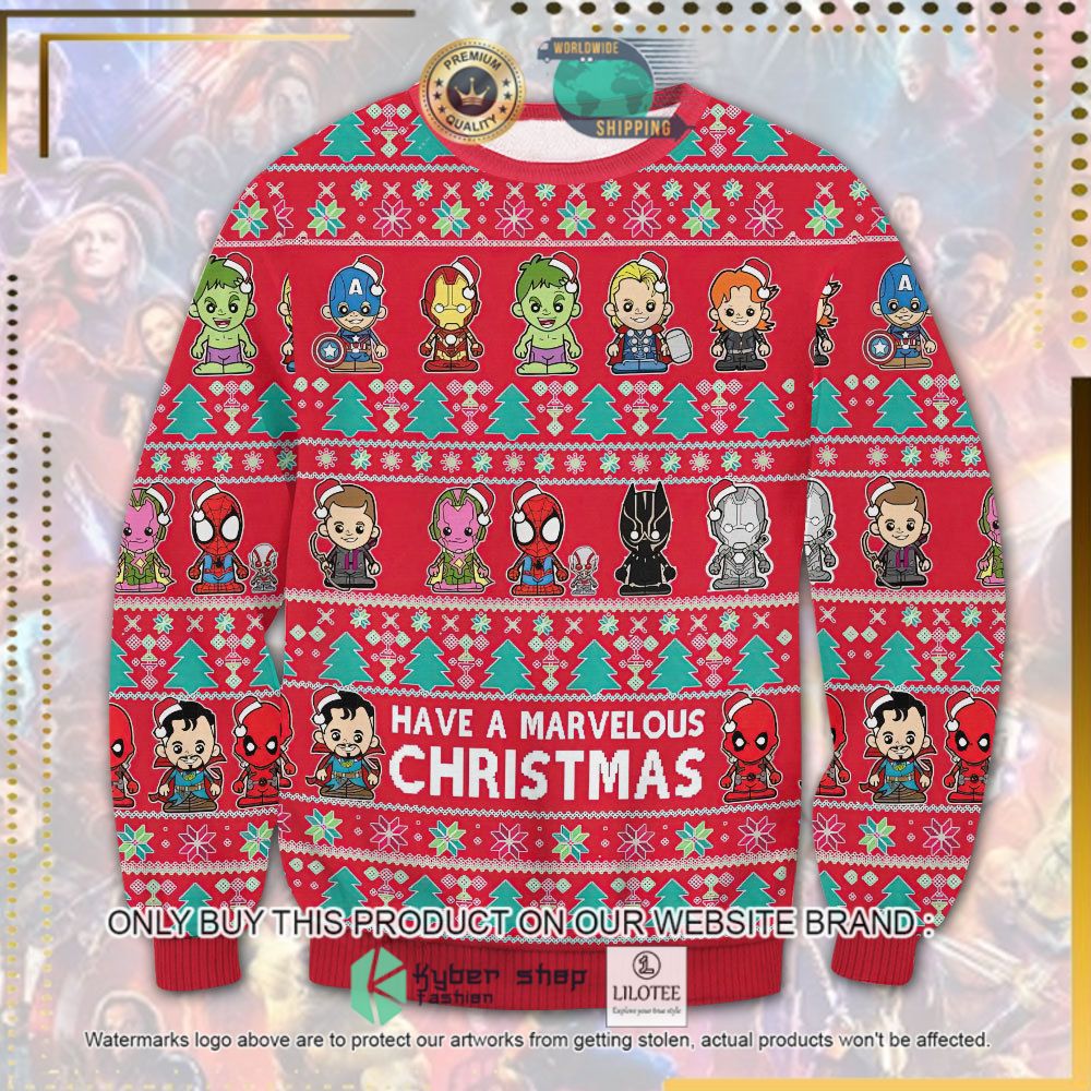 marvel chibi have a marvelous ugly sweater 1 28243